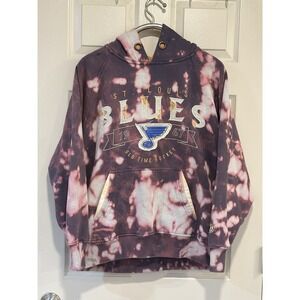 old time hockey St Louis Blues Tie Dye Hoodie Size M‎